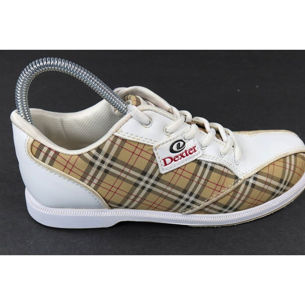 Dexter Ana White with Beige Plaid Slide-Rite Bowling Shoes Womens Size 8.5M - Picture 6 of 16